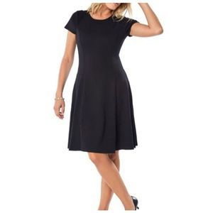 Ruby Ribbon fit&flare shaping black dress sz Large